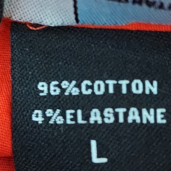 Moda International Long Sleeve Button Down Blouse Top Size Large Red - Picture 3 of 7